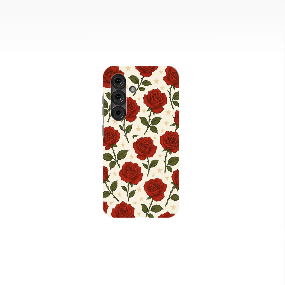 Red Rose and Star Phone Case