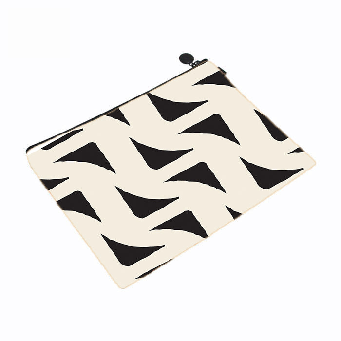 Zigzag Geometric Makeup Bag