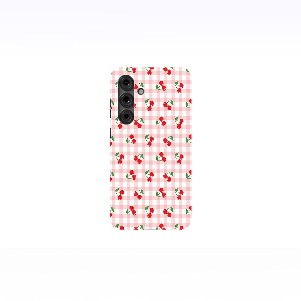 Cherries and Gingham Phone Case