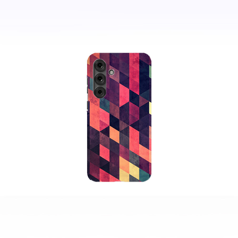 Crimson Geometry Phone Case