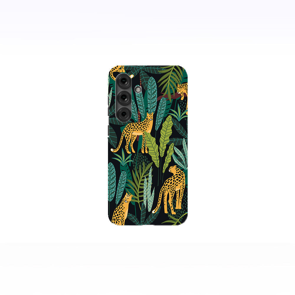 Leopards-Tropical Leaves Phone Case