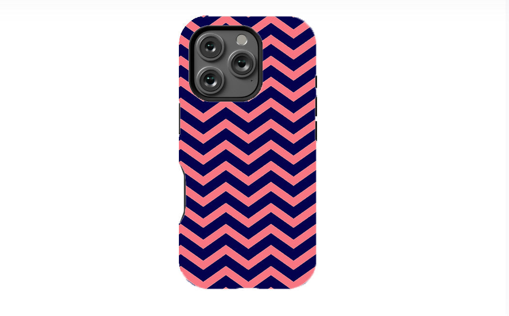 Coral ZigZag Phone Case