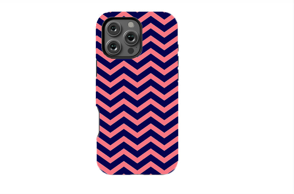 Coral ZigZag Phone Case