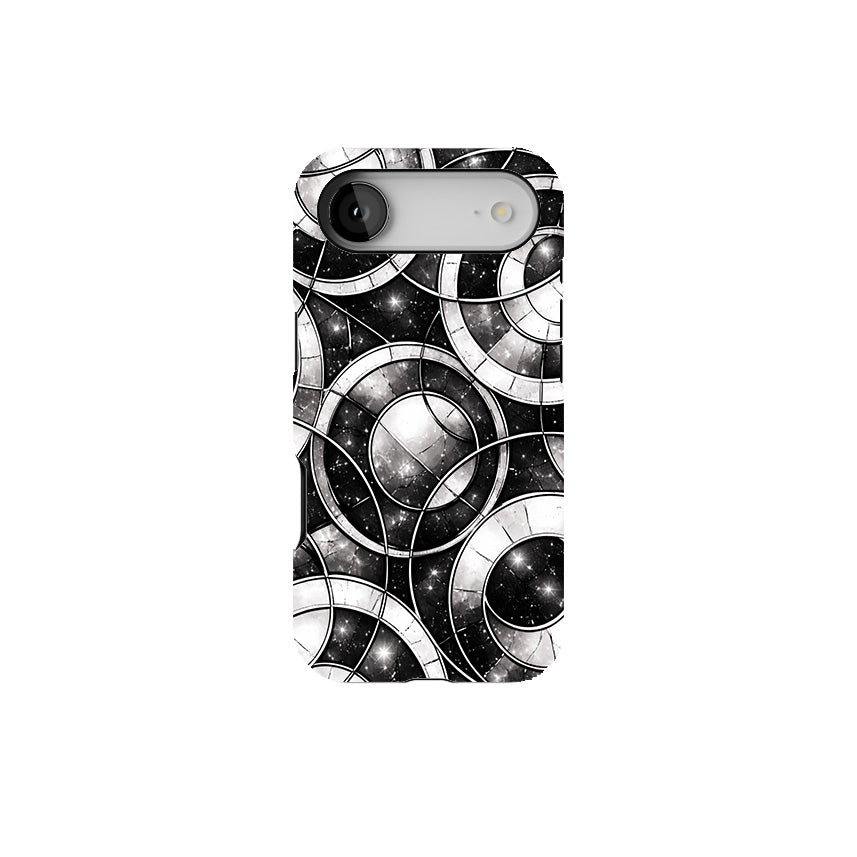 Monochrome stained pattern Phone Case