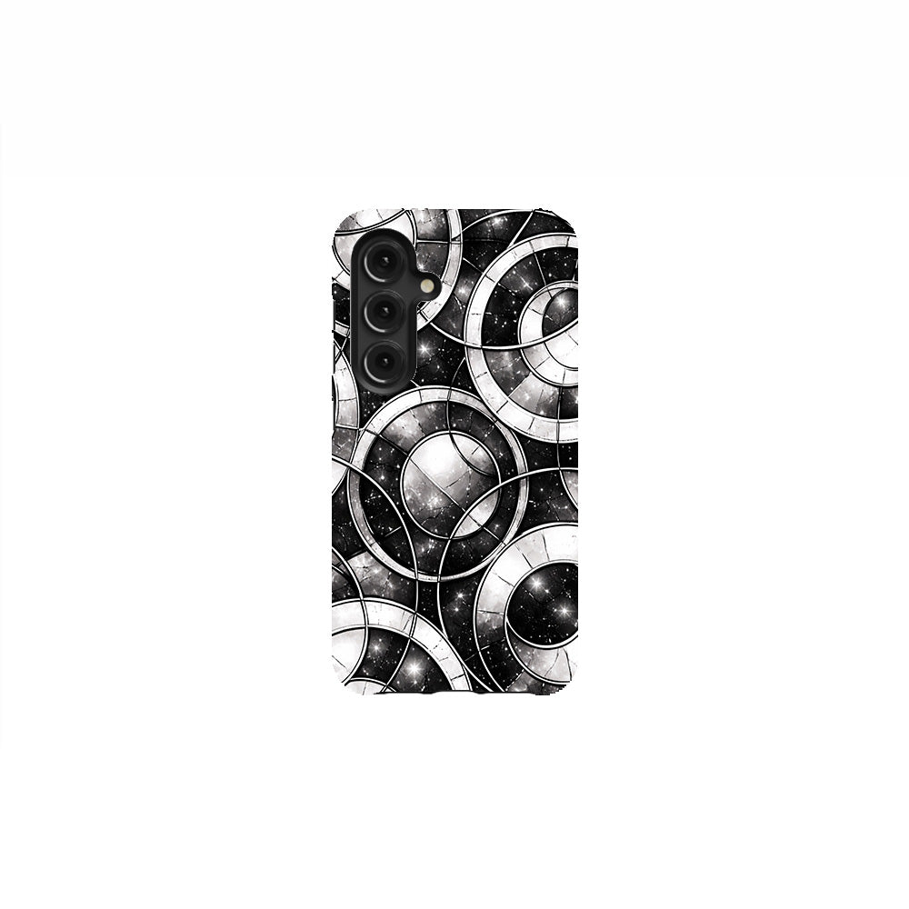 Monochrome stained pattern Phone Case