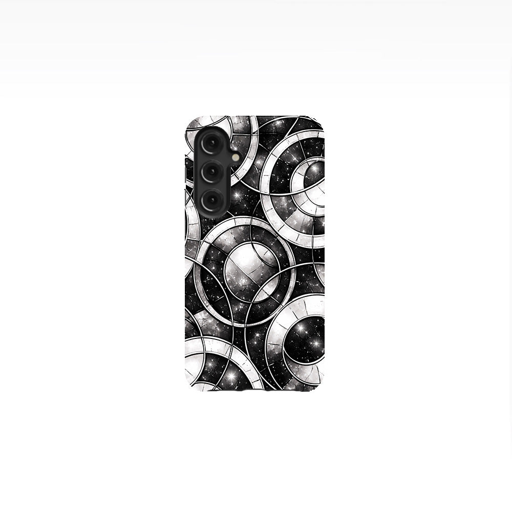 Monochrome stained pattern Phone Case